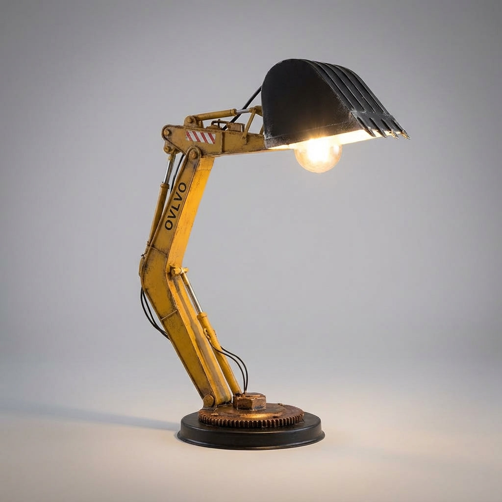 Playful Excavator Desk Lamp