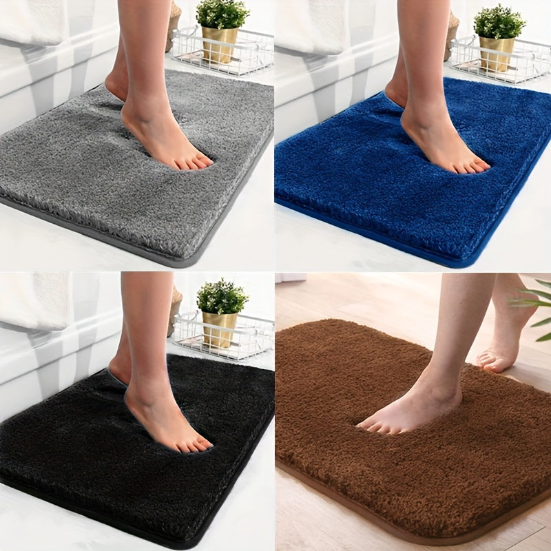 Plush Bath Mat with Non-Slip Backing – Quick-Drying and Absorbent