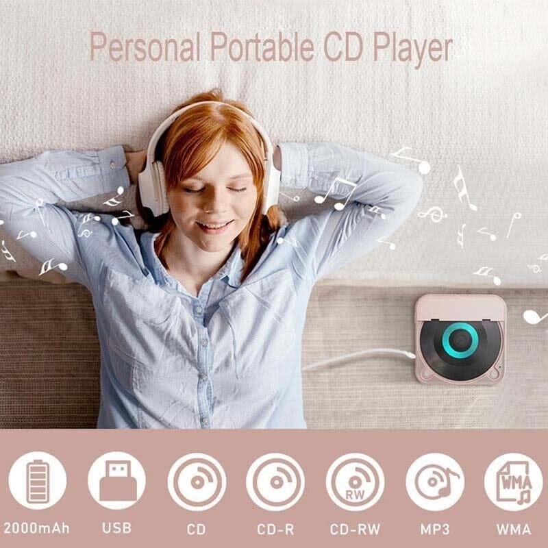 Portable Bluetooth-Compatible CD Player