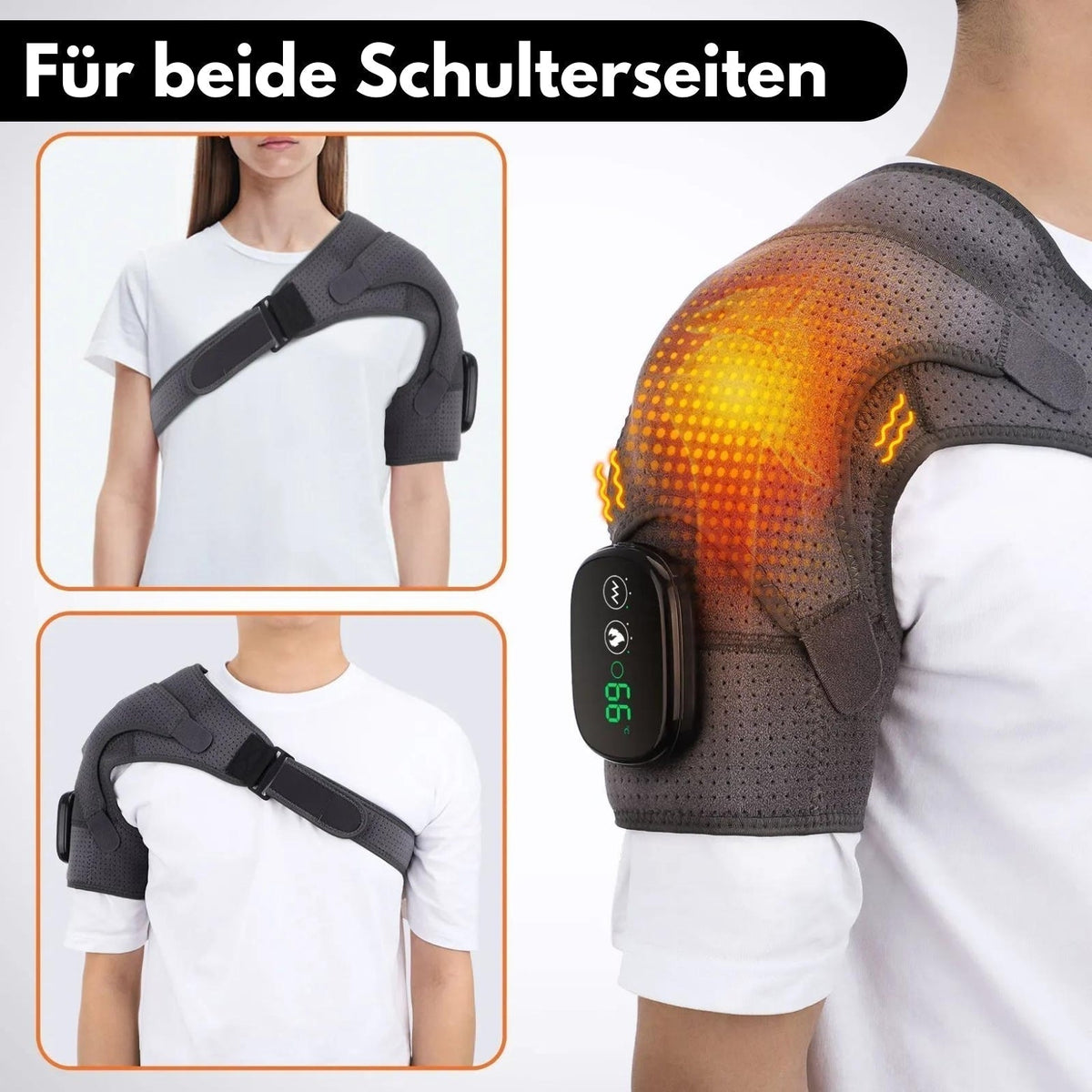 Portable Shoulder Massager with Heat Therapy