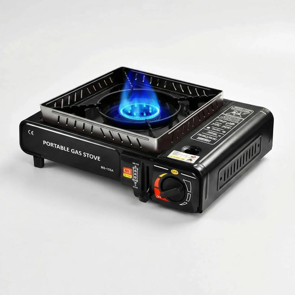 Portable Single-Burner Gas Stove for Camping & Outdoor Cooking