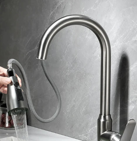 Pull-Out Kitchen Tap with Modern Functionality