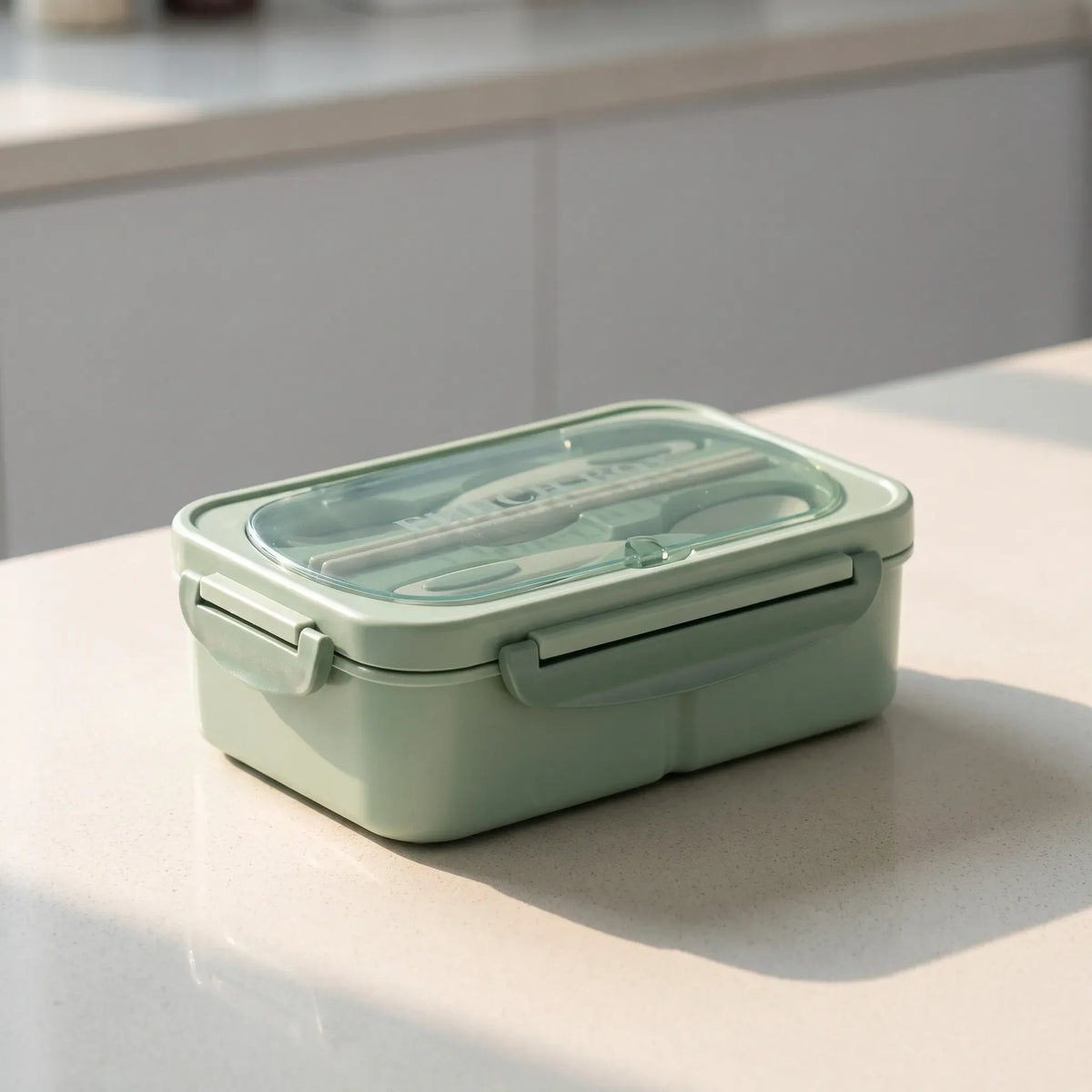 Rectangular Bento Meal Prep Box with Compartments