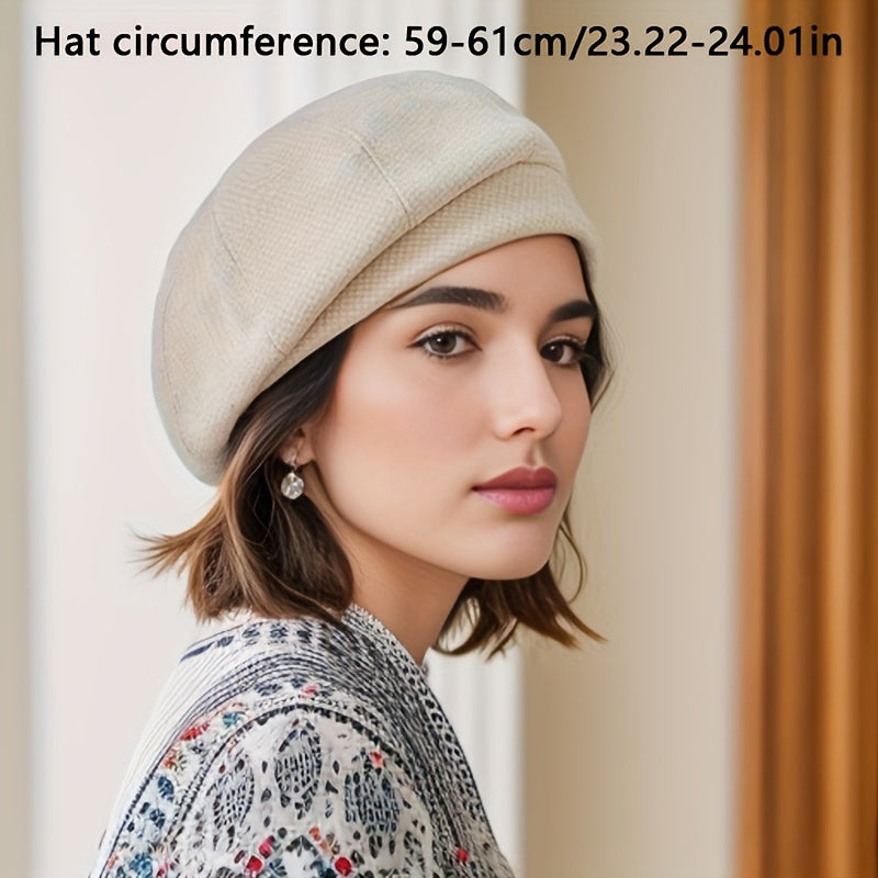 Retro Beret – Stylish Winter Hat for Cold Days