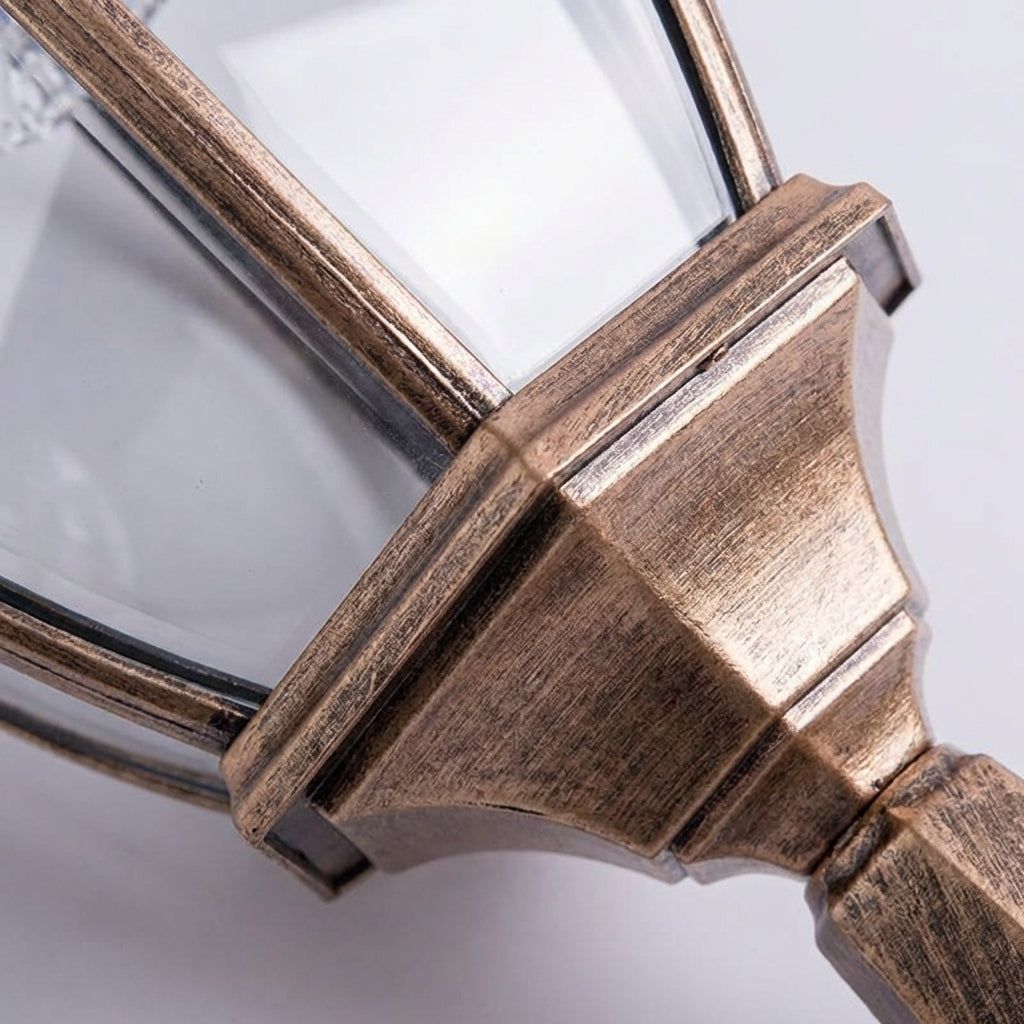 Retro Hexagonal Outdoor Lantern