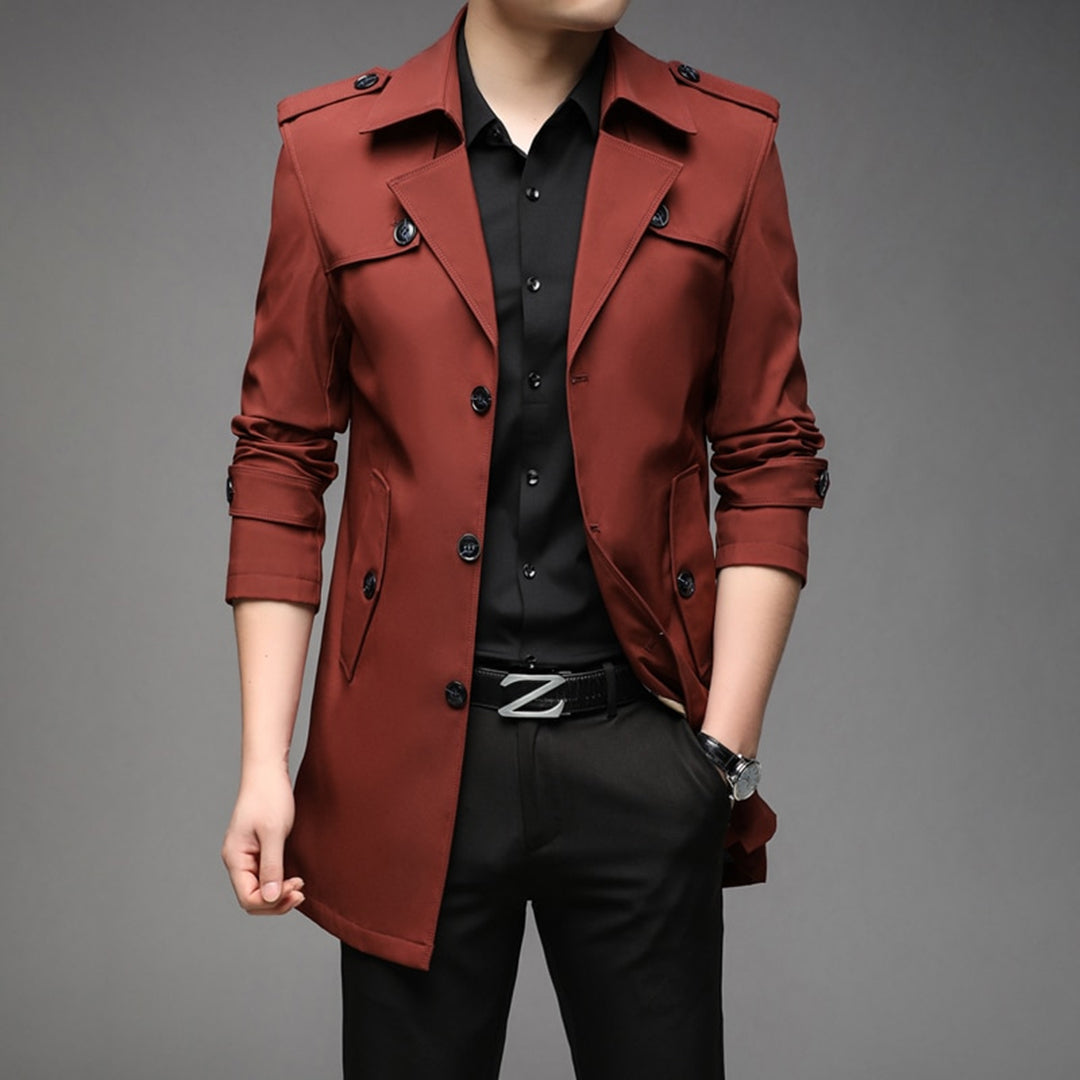 Single-Breasted Lightweight Trench Coat