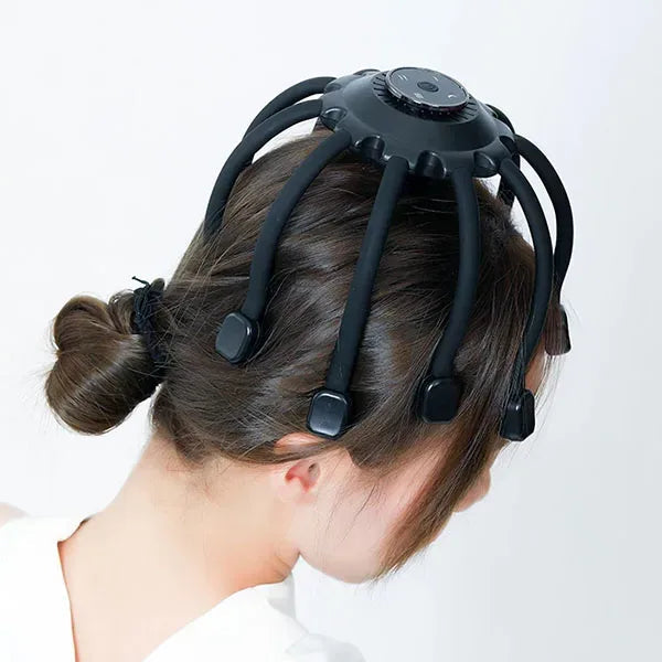 Smart Head Massager with 10 Vibrating Heads for Relaxation