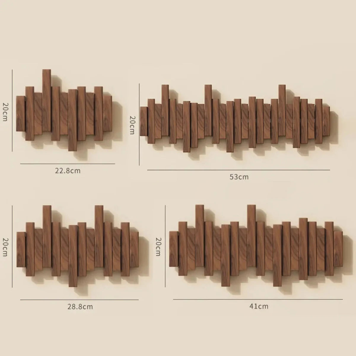 Solid Wood Piano-Design Coat Rack