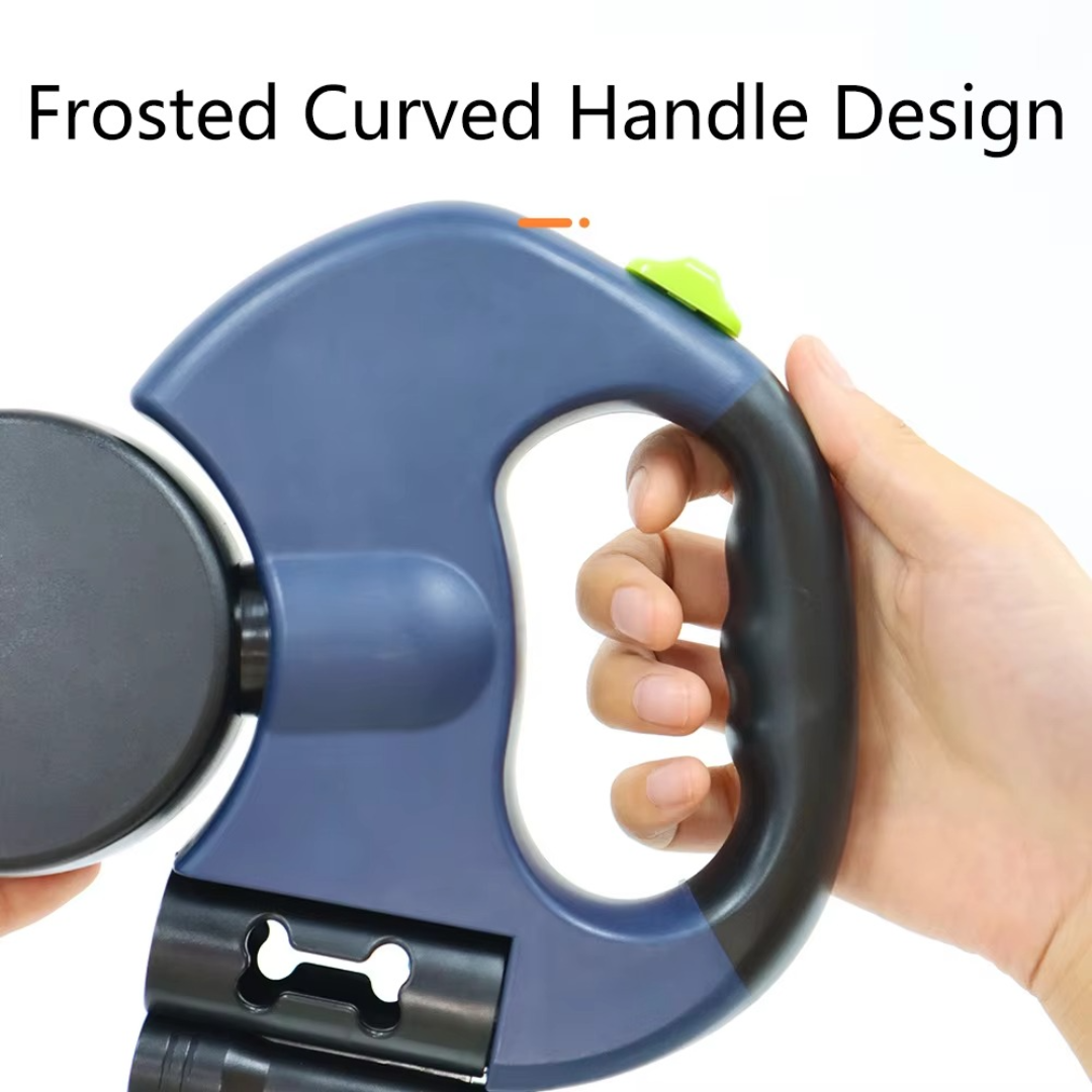 Tangle-Free Dual Dog Leash with LED Light for Safe Walks