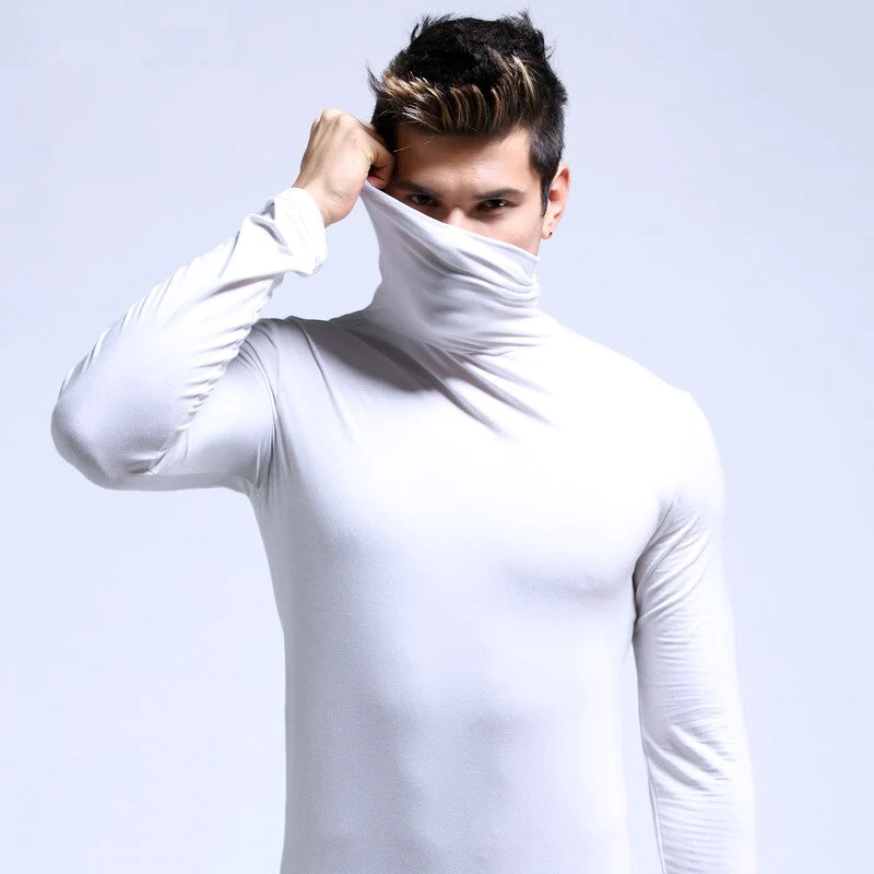 Thermal Undershirt with High Collar