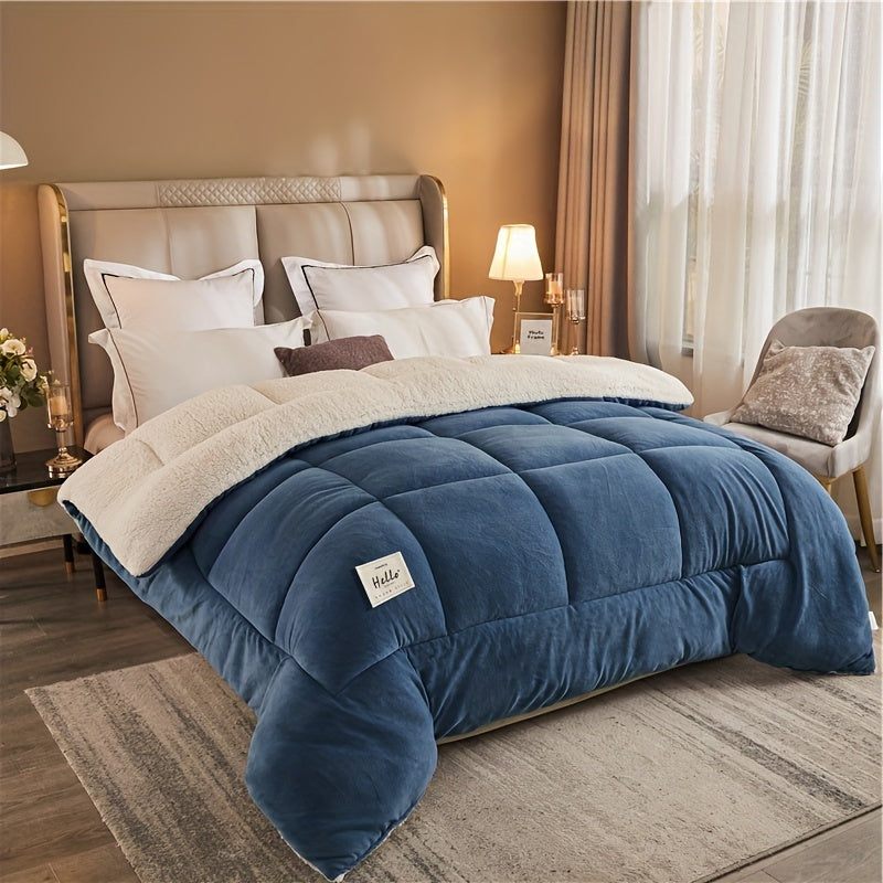 Three-Layer Warm Duvet - Thick Autumn and Winter Comforter for Bedroom or Student Room