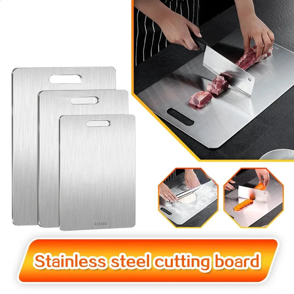 Upgraded Titanium Cutting Board – Durable, Double-Sided, Food-Grade Safe Cutting Surface for Kitchen and Outdoors