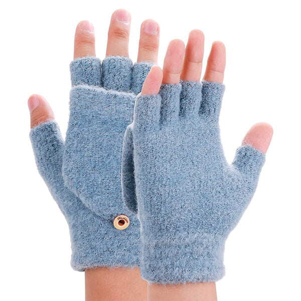 USB Electric Heated Fingerless Winter Gloves – Soft, Breathable, Ideal for Touchscreens