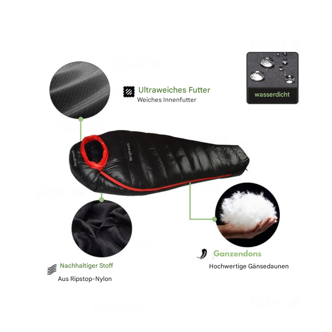 Winter Sleeping Bag - Warm & Weather Resistant