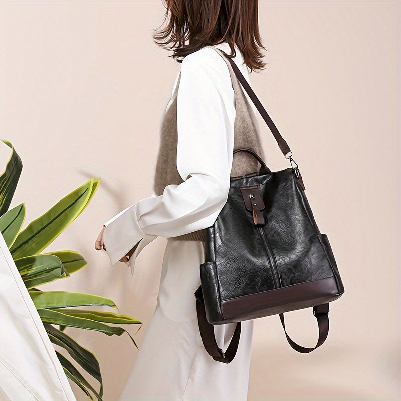 Women's Anti-Theft Backpack with Modern Design