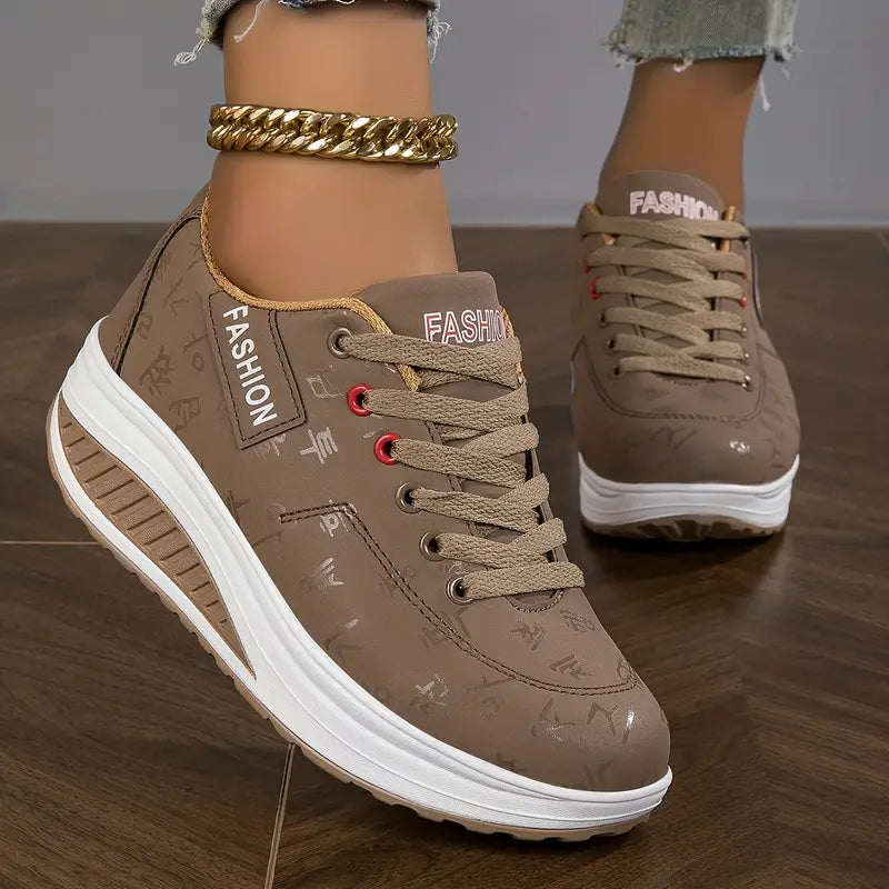 Women's Casual Lace-Up Sneakers