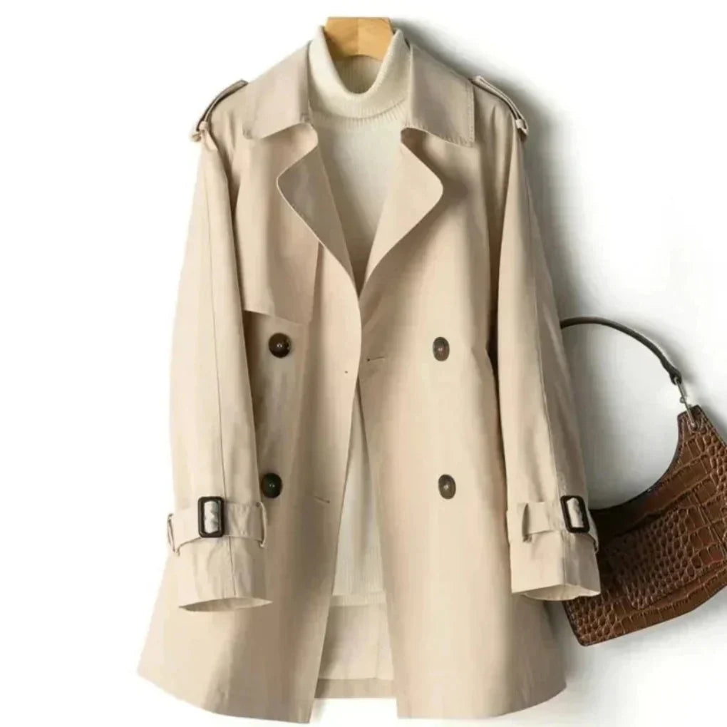 Women's Classic Double-Breasted Trench Coat