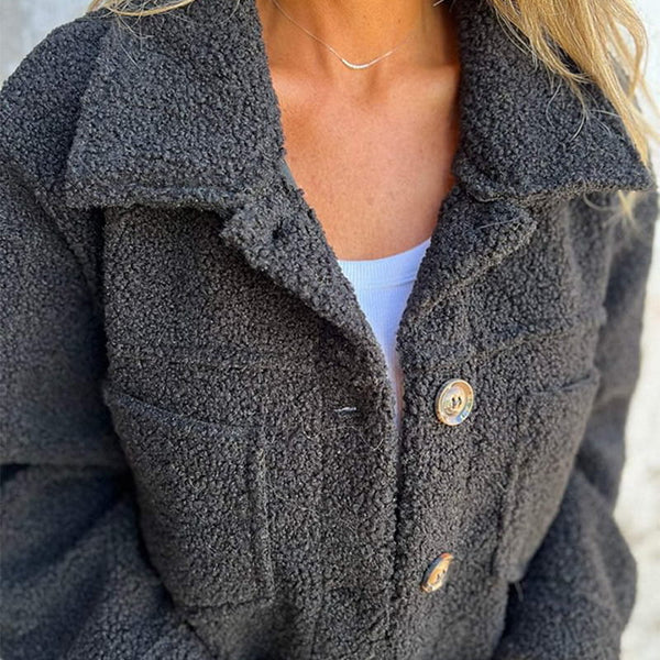 Women's Collared Button-Down Jacket