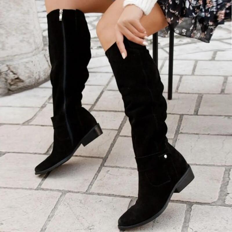 Women's Comfortable Block Heel Boots
