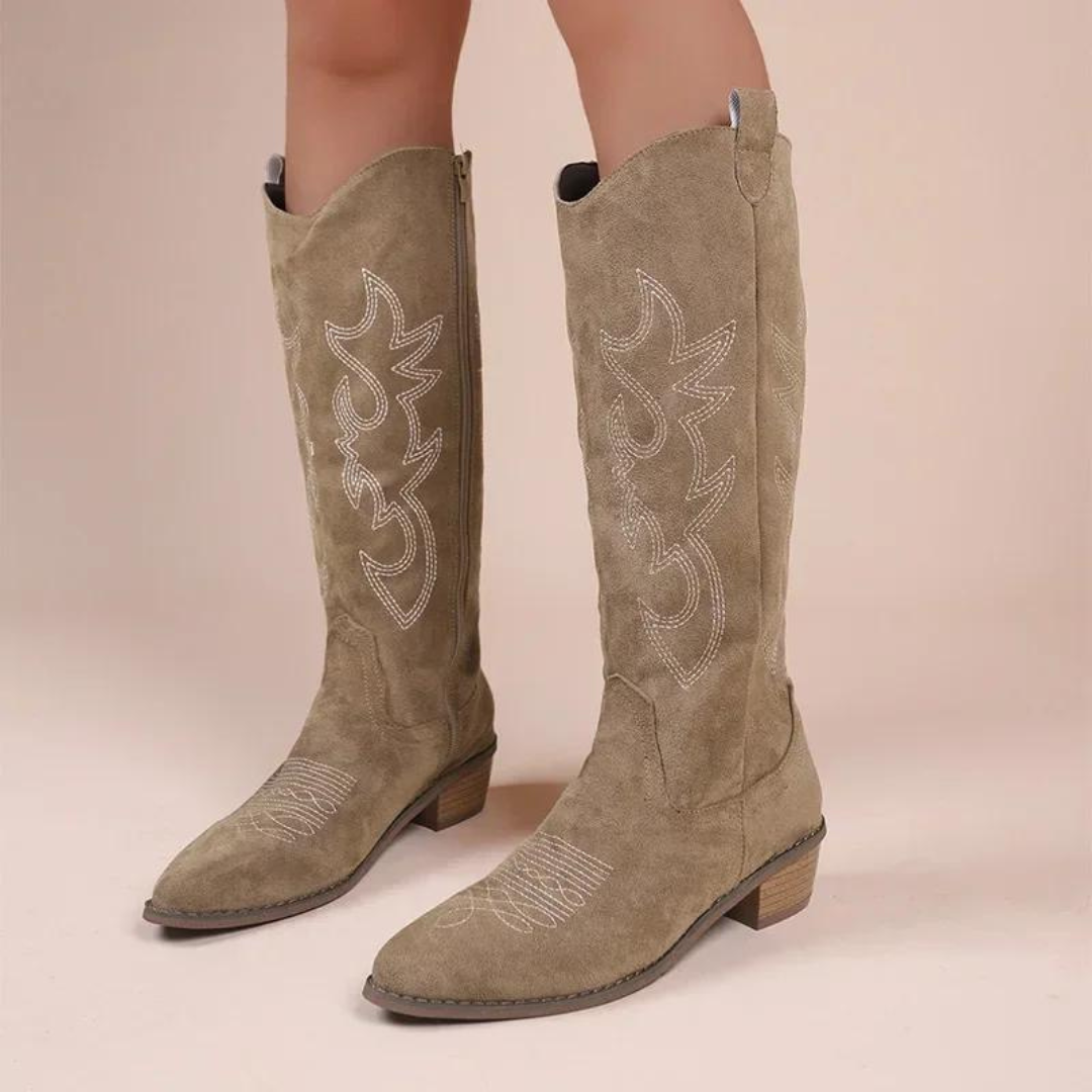 Women's Embroidered Western Cowboy Boots