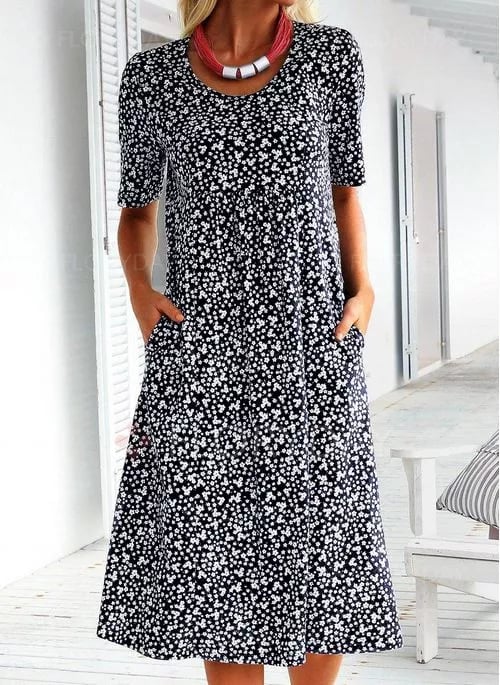 Women's Floral Summer Dress – Lightweight & Comfortable