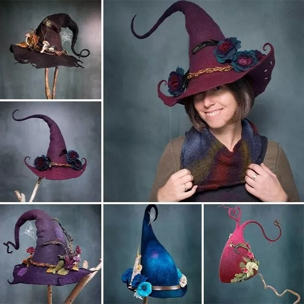 Women's Handmade Witch Hat for Halloween