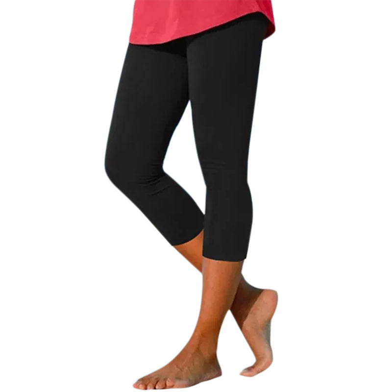 Women's High-Waisted Knee-Length Leggings