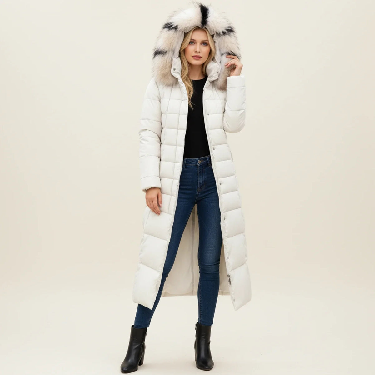 Women's Hooded Puffer Winter Jacket