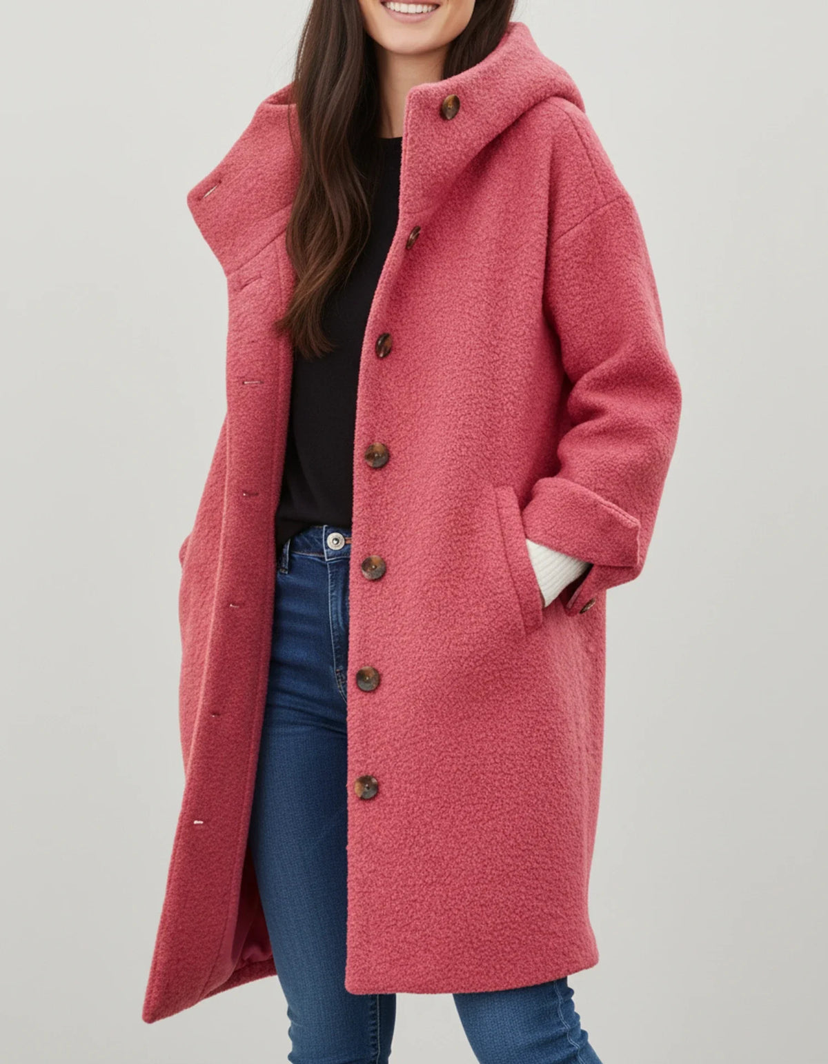 Women's Long Hooded Coat