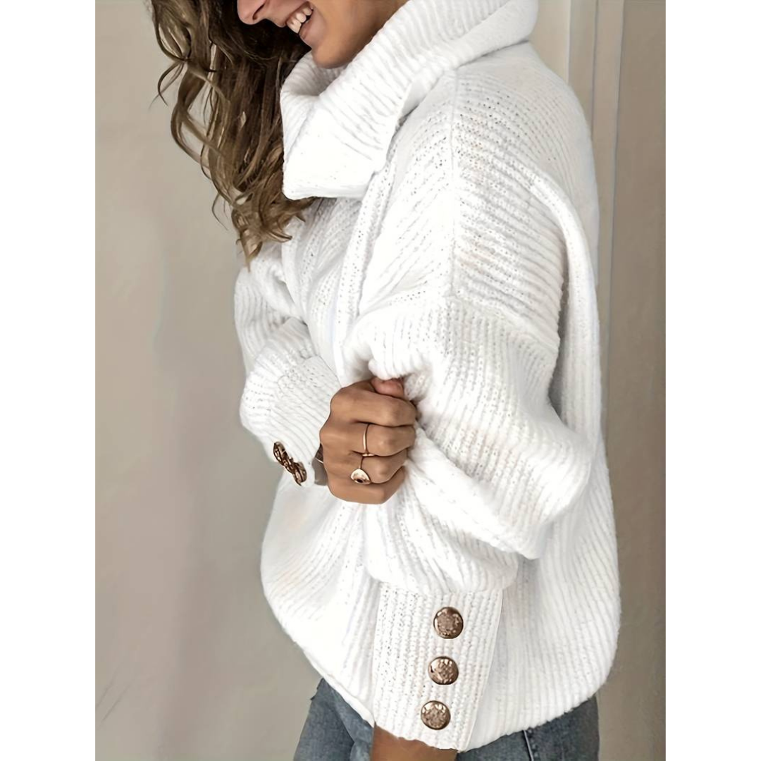 Women's Long-Sleeve Turtleneck Sweater