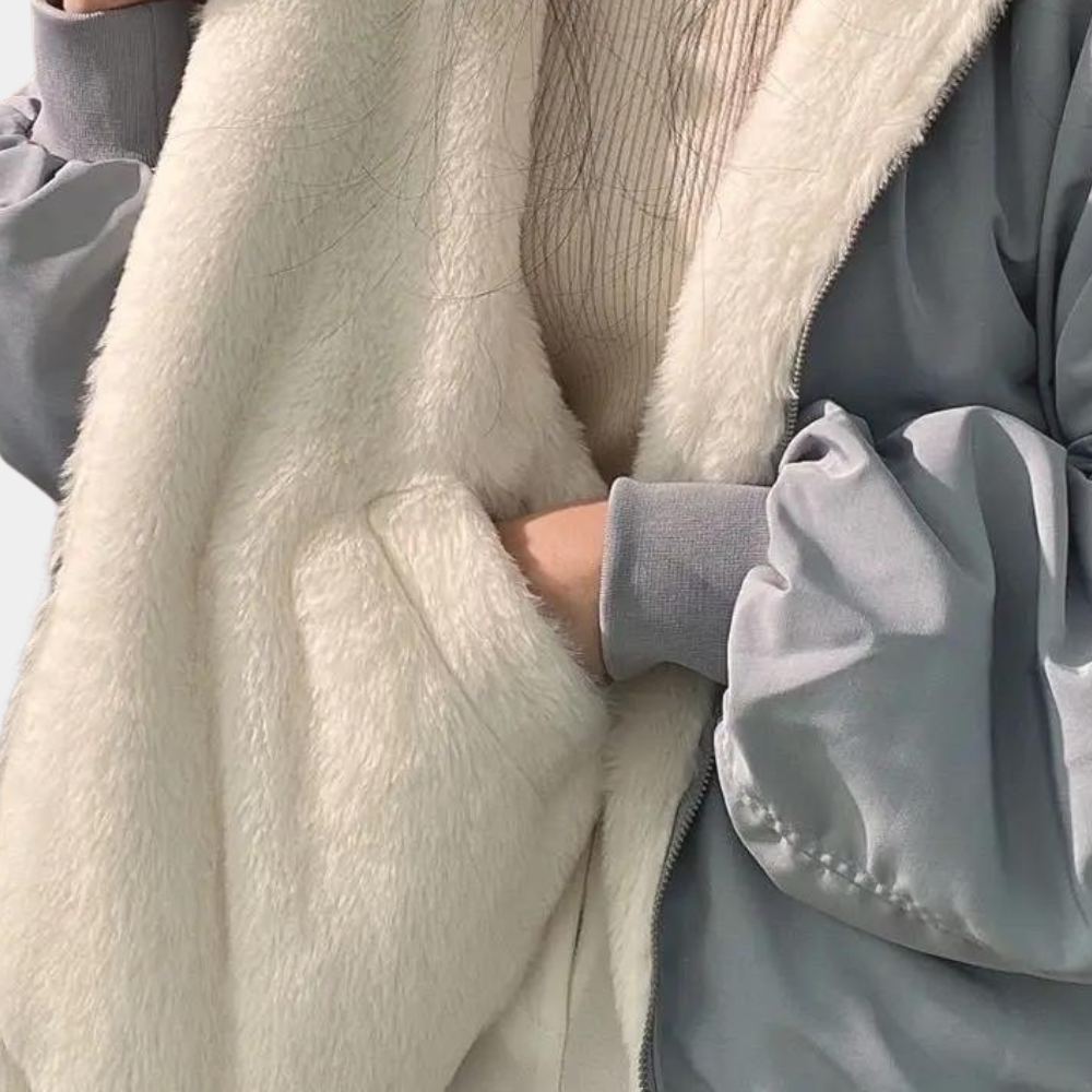 Women's Loose-Fit Winter Jacket - Warm & Comfortable