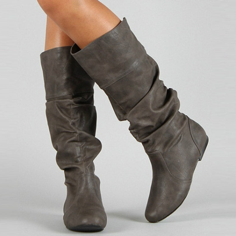 Women's Low-Heel Knee-High Boots