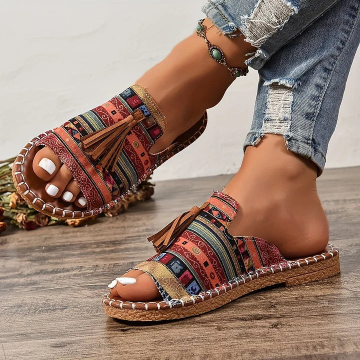 Women's Orthopedic Slip-On Sandals with Cushioned Sole