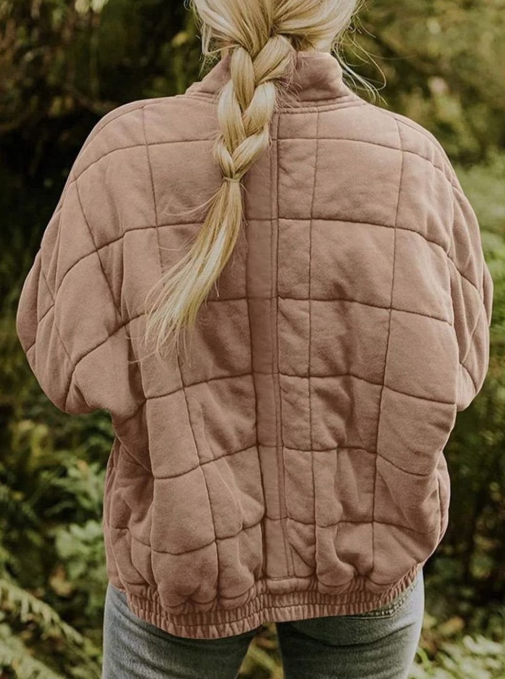Women's Relaxed-Fit Lightweight Quilted Zip-Up Jacket