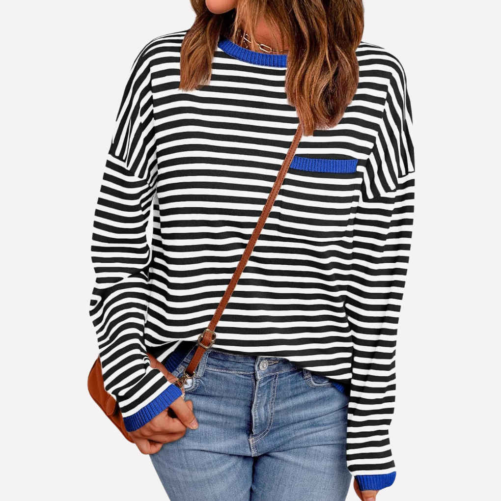 Women's Striped Pullover