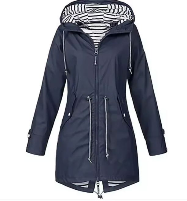 Women's Waterproof Hooded Jacket – Lightweight & Stylish for Everyday