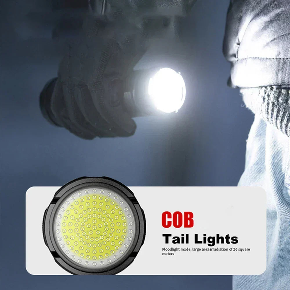 10,000-Lumen Rechargeable LED Flashlight