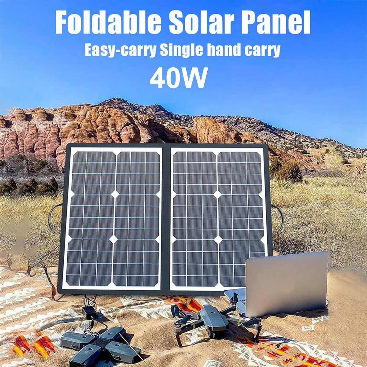 1000W Foldable Solar Panel Kit – Portable Off-Grid Power with MPPT Charging