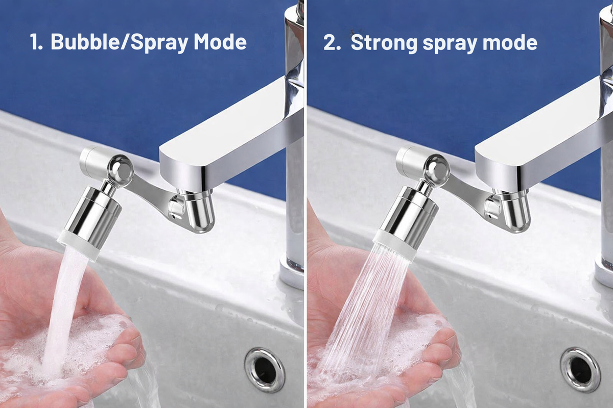 1080° Rotating Faucet Extender with 2 Water Modes