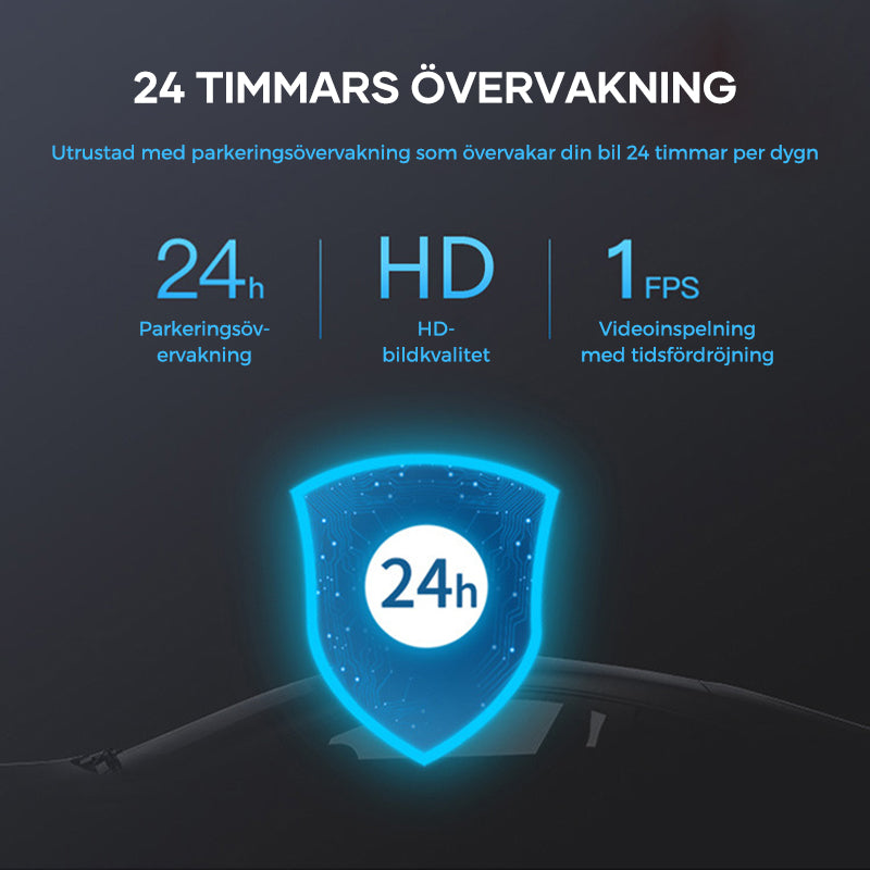 1080P HD 360° Rotating ADAS Dash Cam with Night Vision
