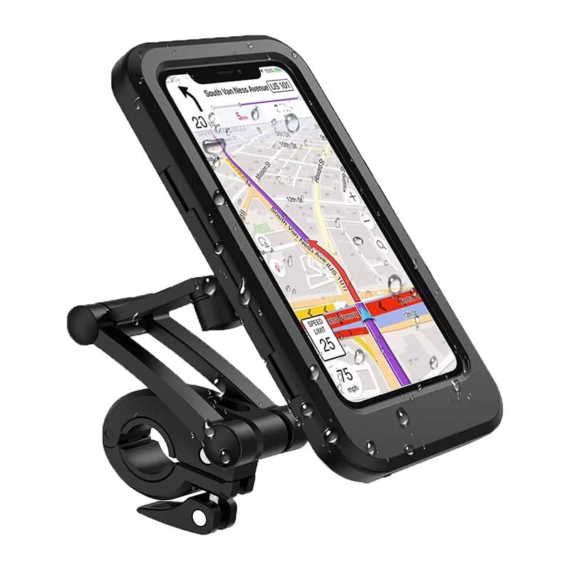 15W Power Bank Waterproof Bike Handlebar Mount Phone Holder