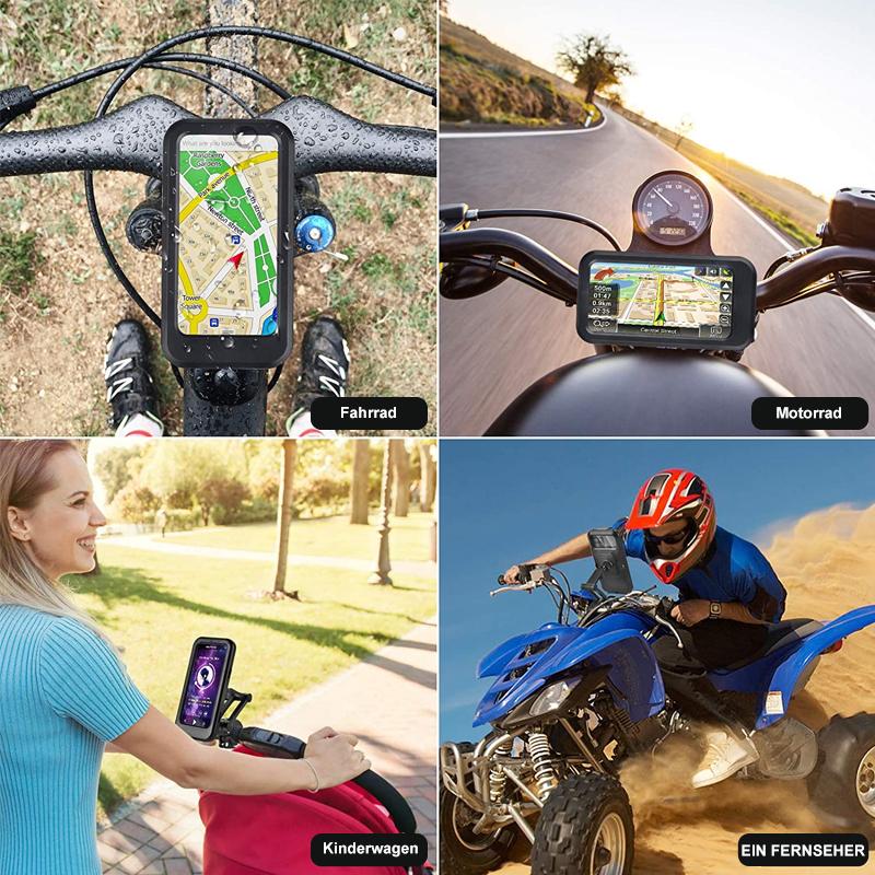 15W Power Bank Waterproof Bike Handlebar Mount Phone Holder