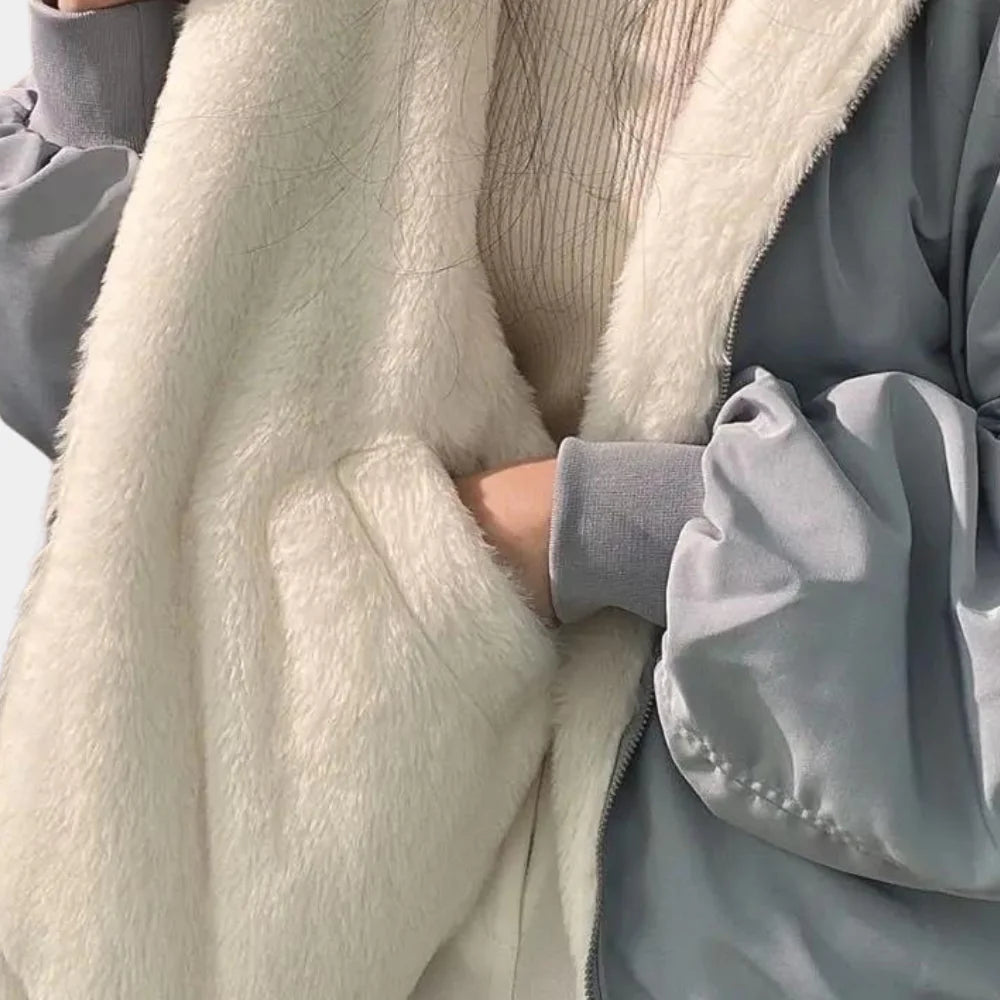 2-in-1 Women's Hooded Winter Coat
