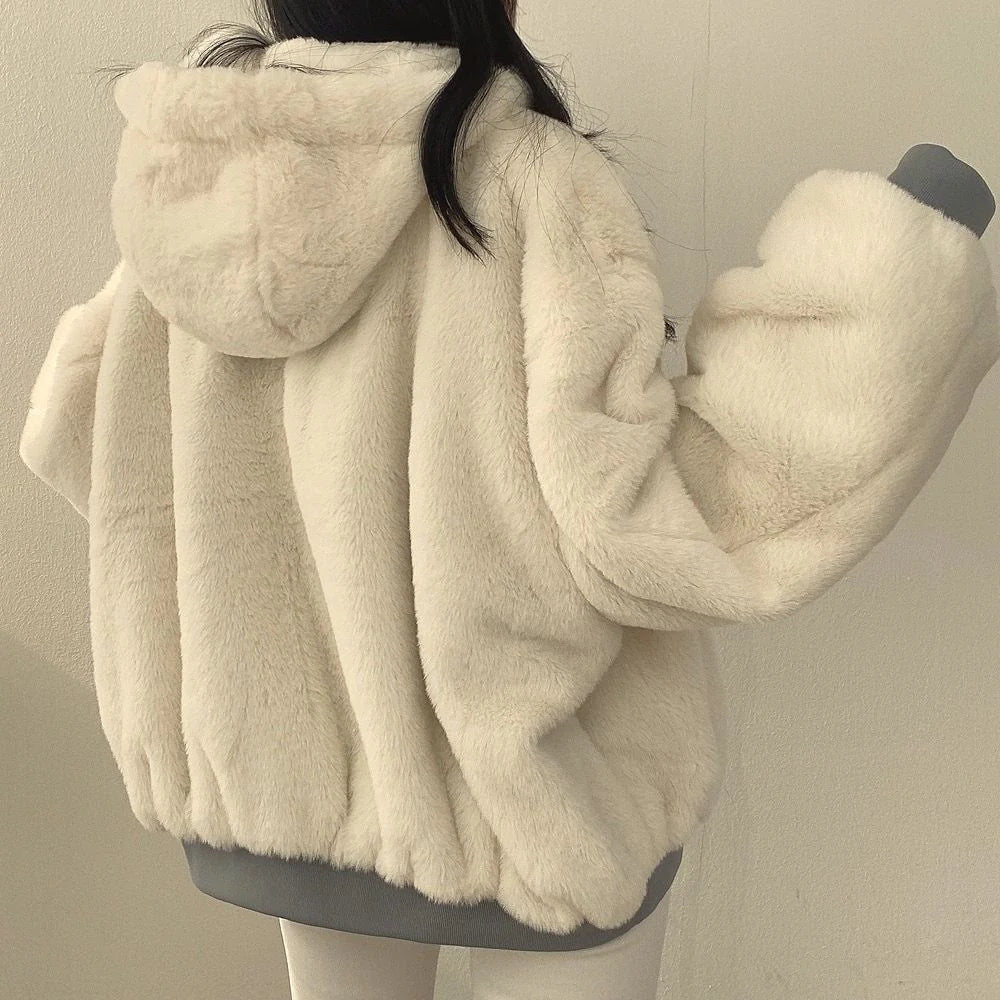 2-in-1 Women's Hooded Winter Coat