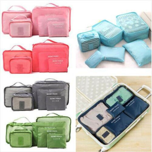 2-Piece Luggage Packing Organizer Set - Space-Saving Travel Storage Bags