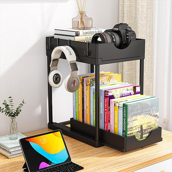 2-Tier Pull-Out Organizer for Easy Access