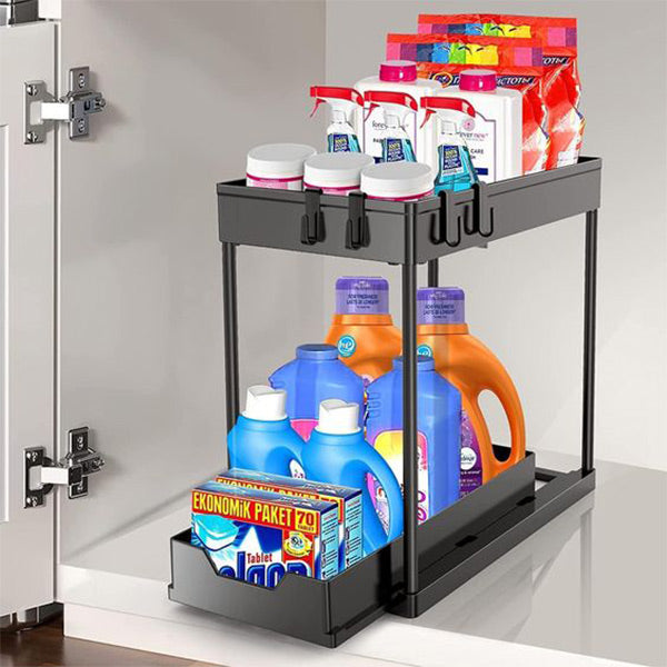 2-Tier Pull-Out Organizer for Easy Access