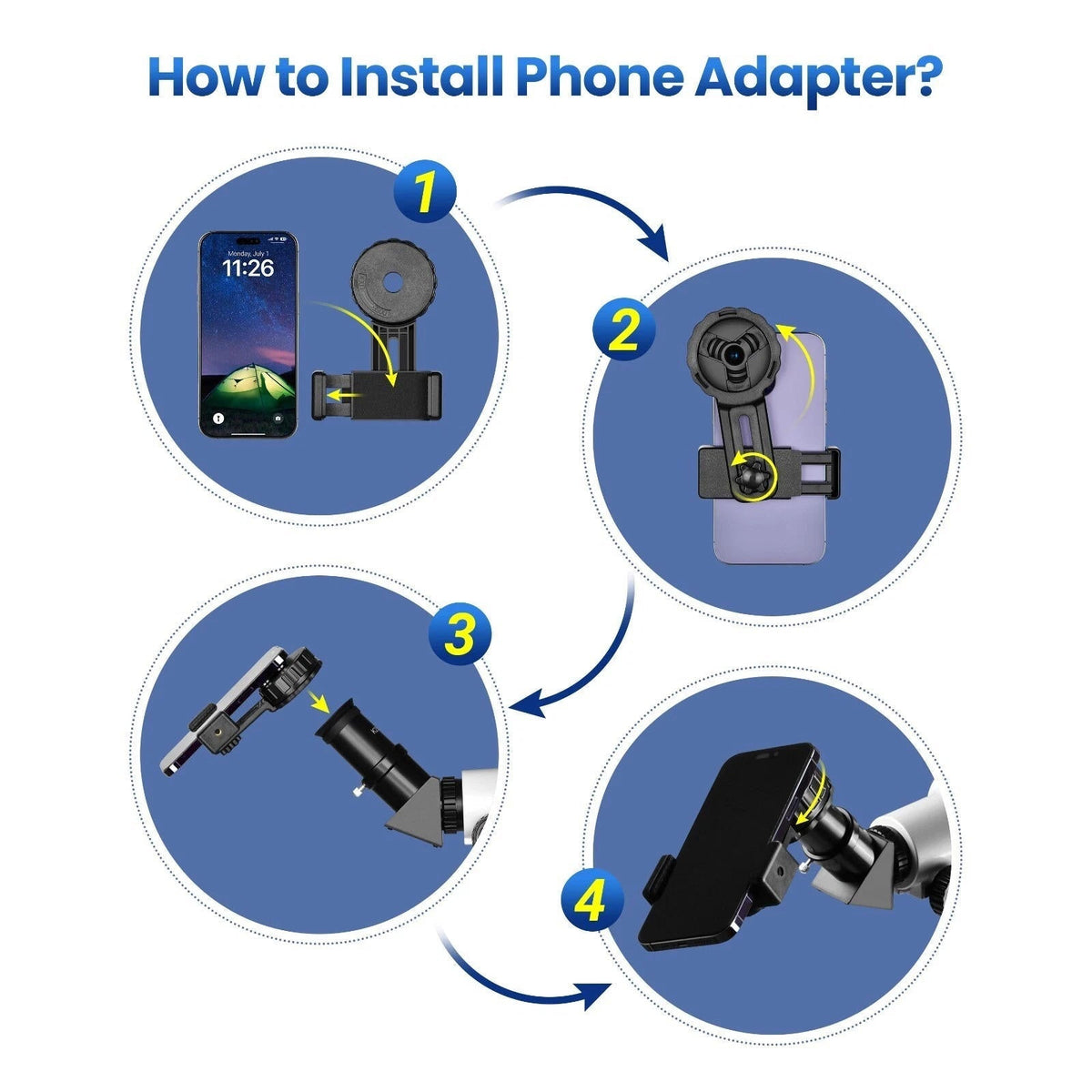 210X Astronomical Refractor Telescope with Star Tracking App – Beginner-Friendly