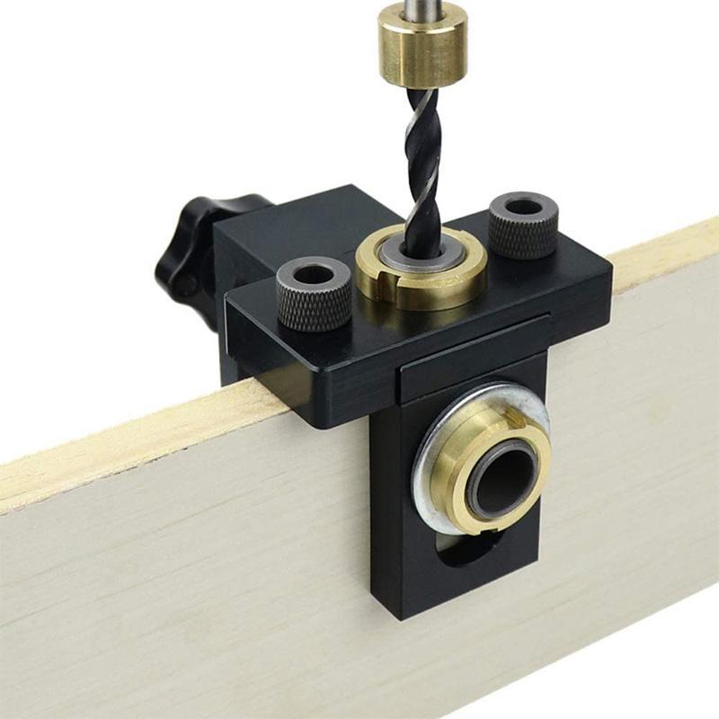 3-in-1 Adjustable Drilling Locator for Precision Woodworking