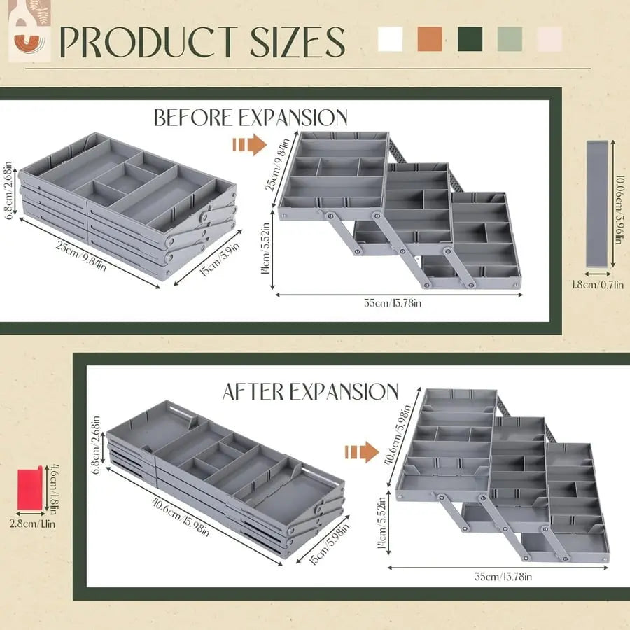3-Tier Drawer Organizer